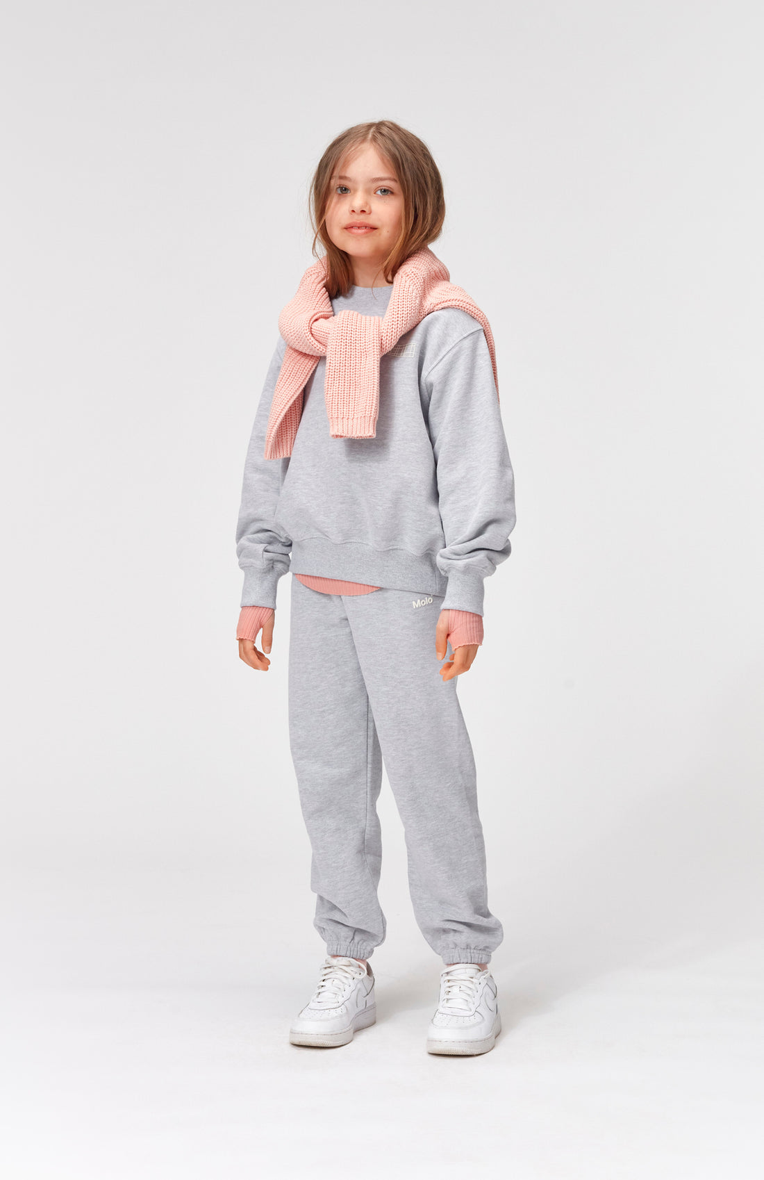 Molo Light Grey Melange Marge Sweatshirt