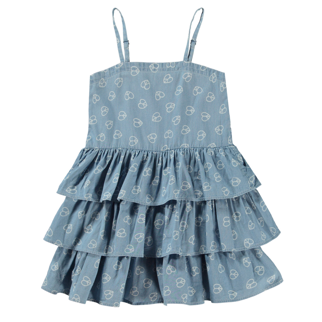 Molo Love Peace Blue Crystal Dress
