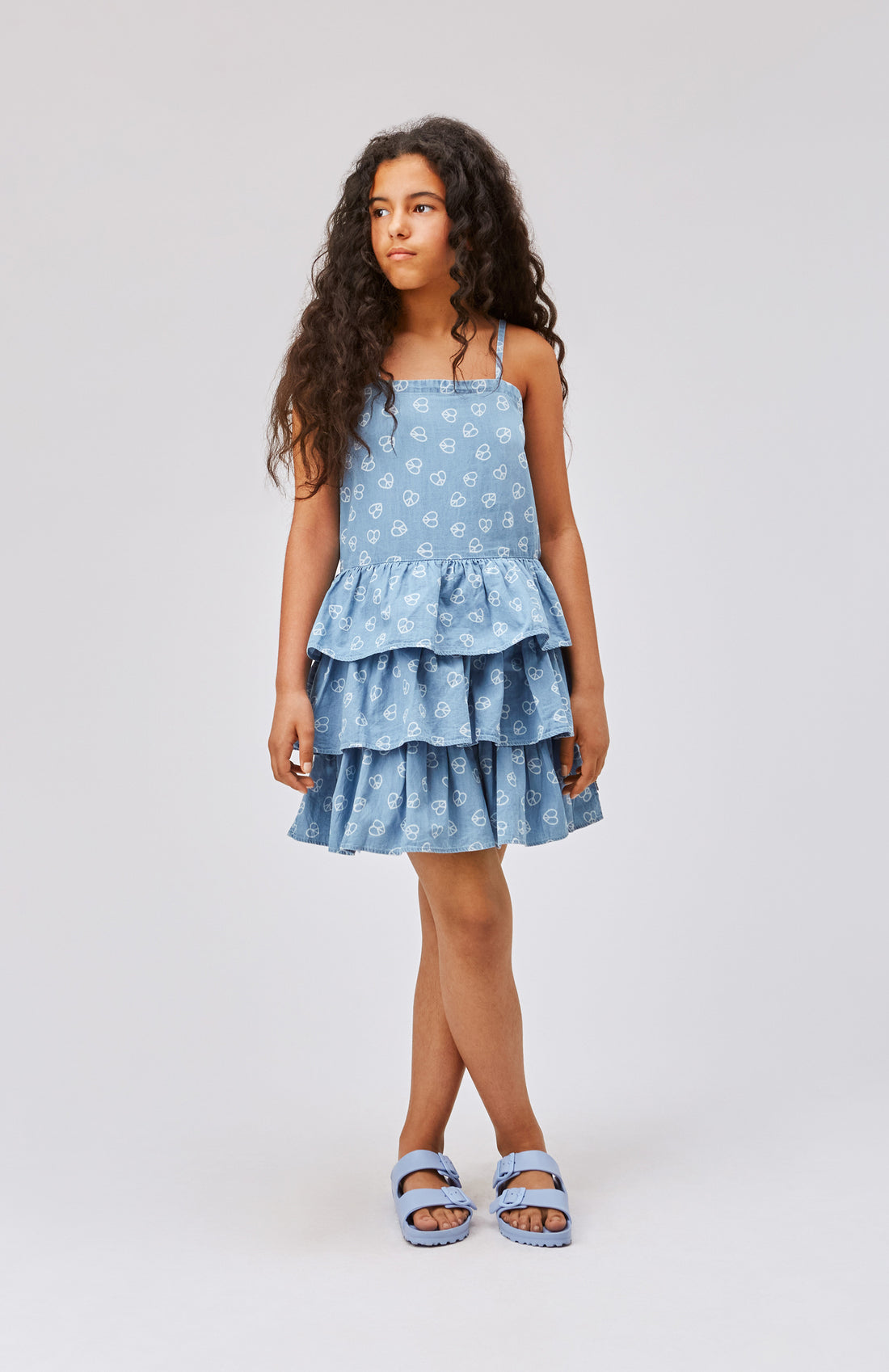 Molo Love Peace Blue Crystal Dress