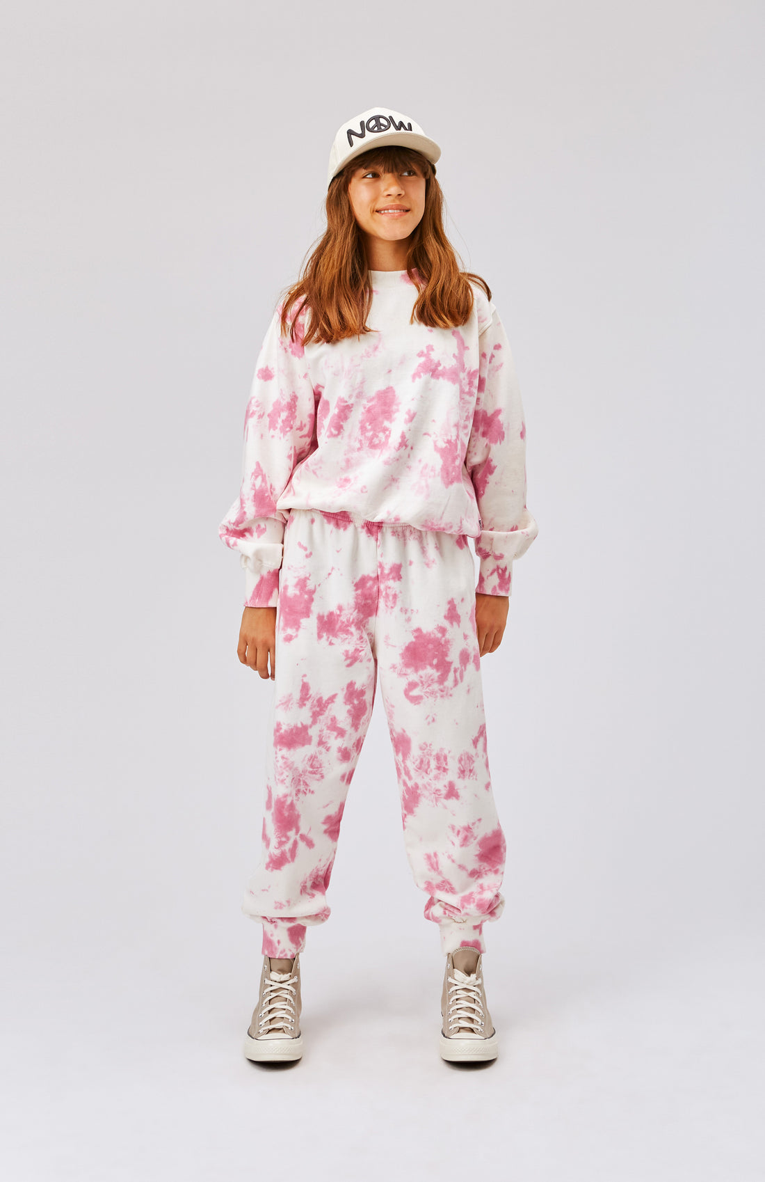 Molo Pink Tie Dye Marge Sweatshirt