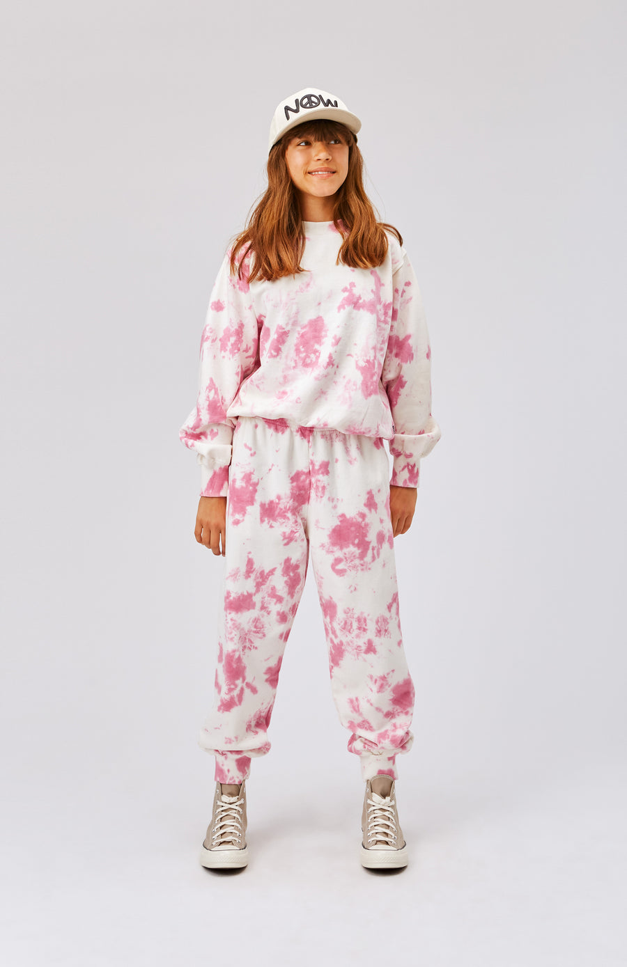 Molo Pink Tie Dye Marge Sweatshirt