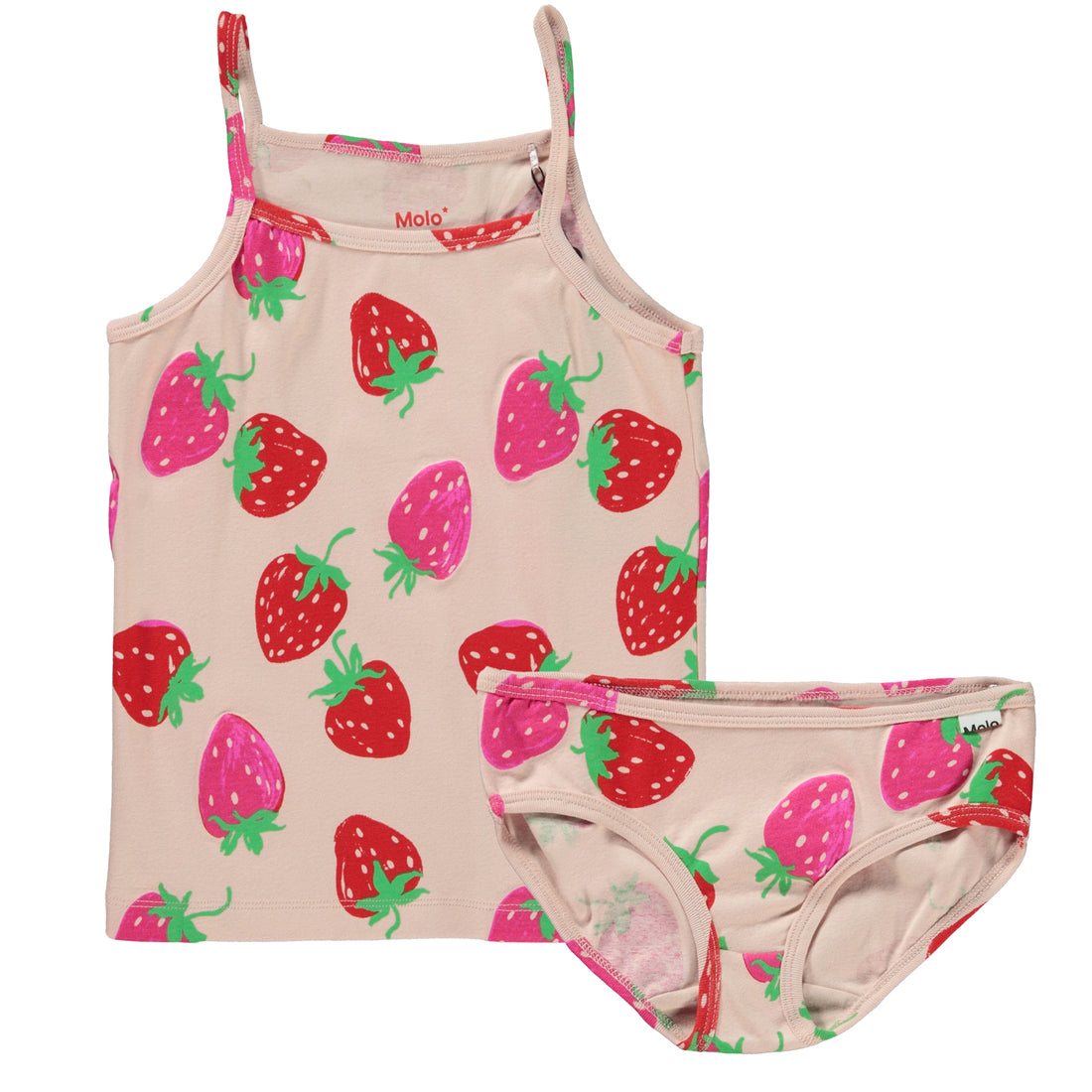 Molo Strawberries Mini Janice Set Strap Top & Panties