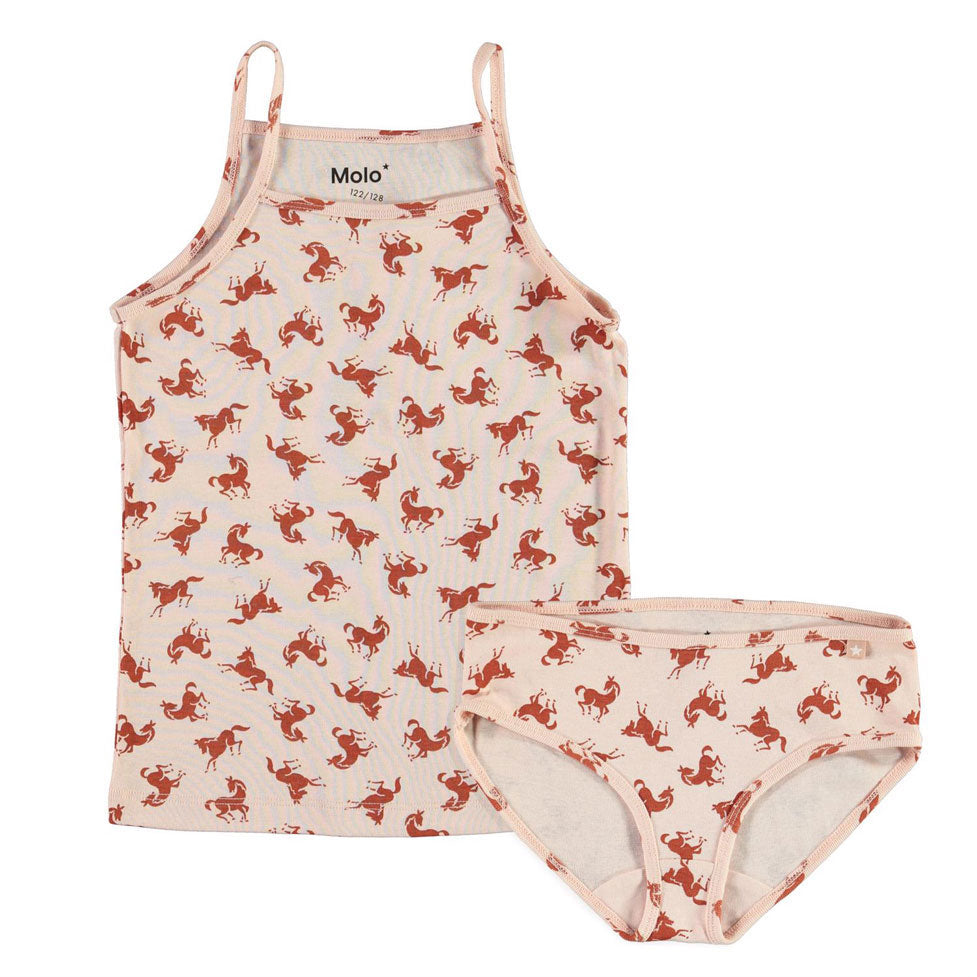 Molo Mini Horse Jersey Janice Undies Set