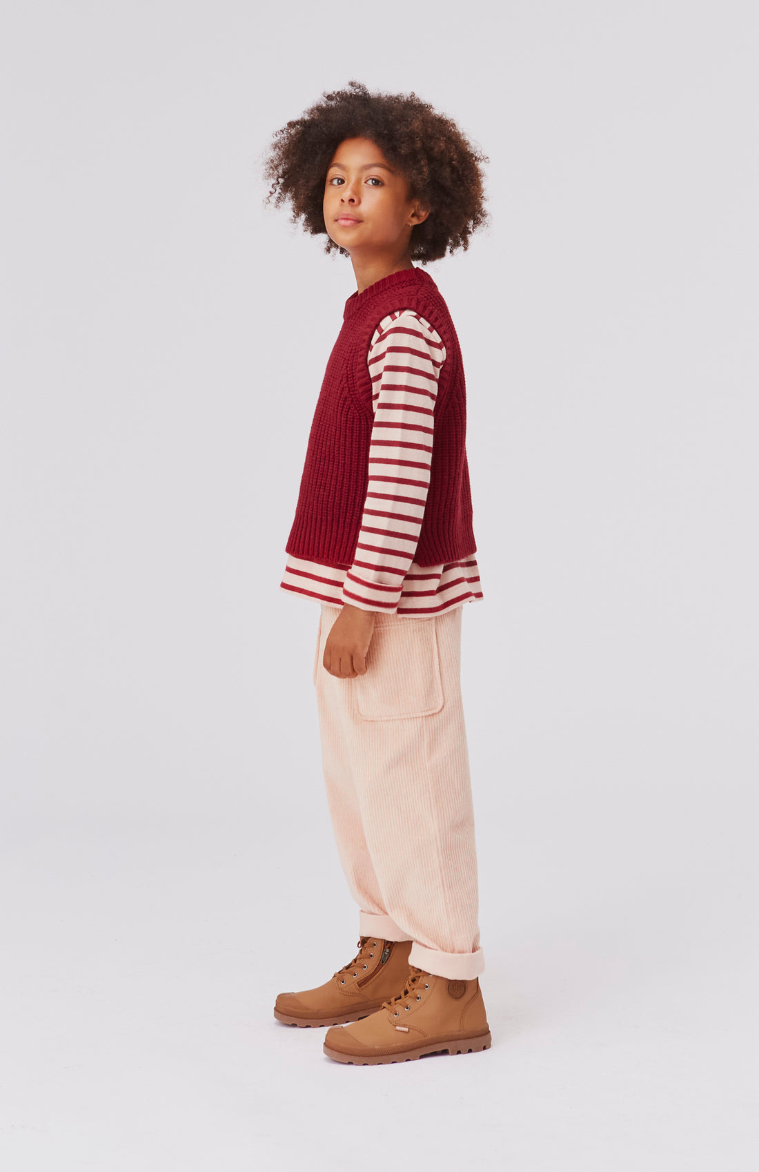 Molo Velvety Rose Stripe Rafina Tee