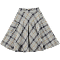 Molo Petals Check Becca Skirt