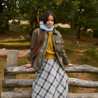 Molo Petals Check Becca Skirt