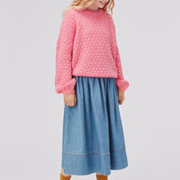 Molo Washed Denim Blue Bree Skirt