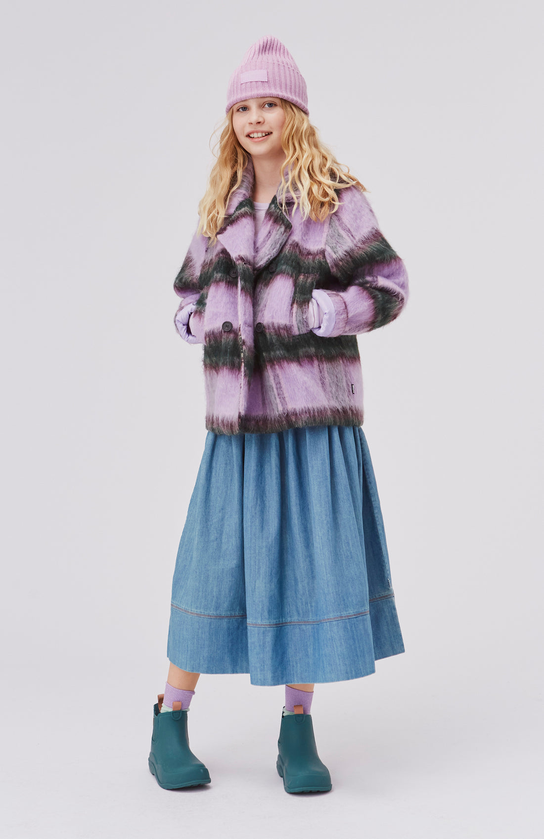 Molo Washed Denim Blue Bree Skirt