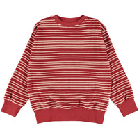 Molo Rose Straw Stripe Mattis Sweatshirt