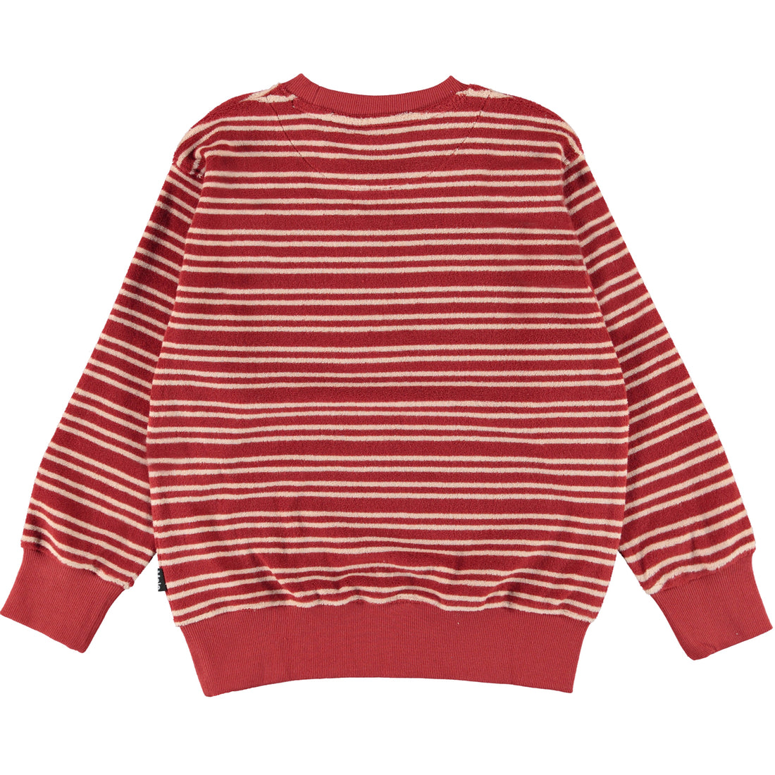 Molo Rose Straw Stripe Mattis Sweatshirt
