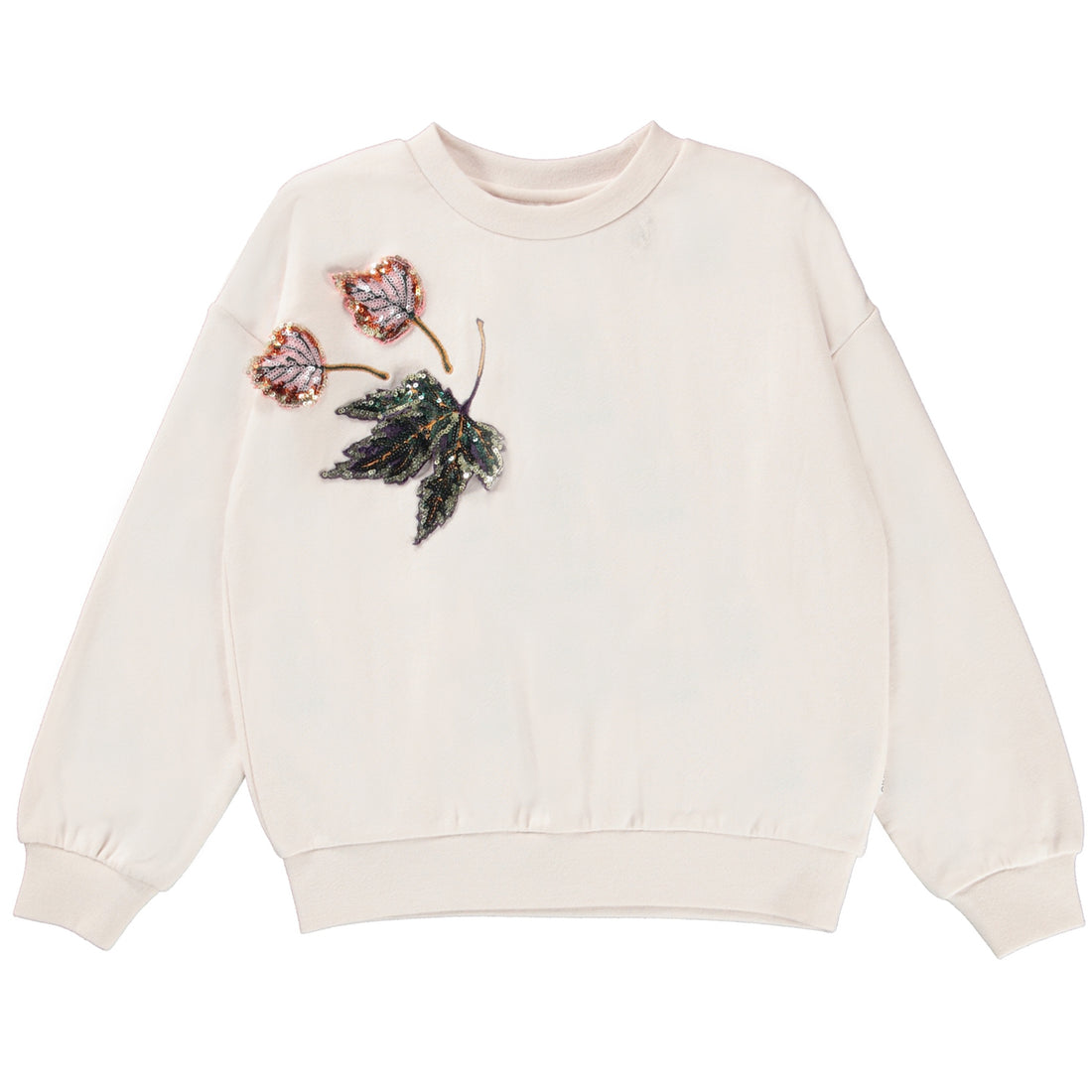 Molo Sequin Leaves Maja Sweatshirt