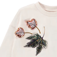 Molo Sequin Leaves Maja Sweatshirt