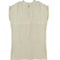 Belle Chiara Ecru Crinkle Muslin Daphne Dress