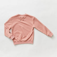 Hey kid Salmon Sun Logo Sweatshirt