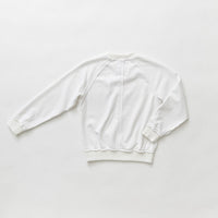 Hey kid Rugged Seam Sweatshirt- White