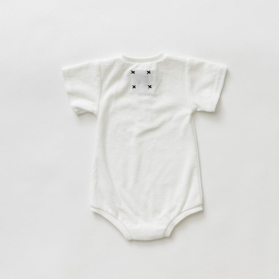 Hey kid Zip Terry Onesie- White
