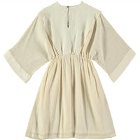 Belle Chiara Beige Thick Linen Artemis Dress