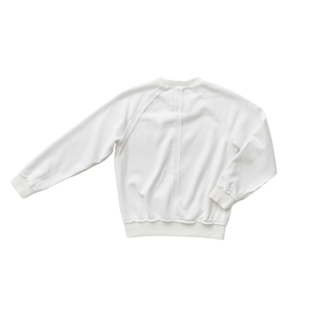 Hey kid Rugged Seam Sweatshirt- White