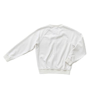 Hey kid Rugged Seam Sweatshirt- White