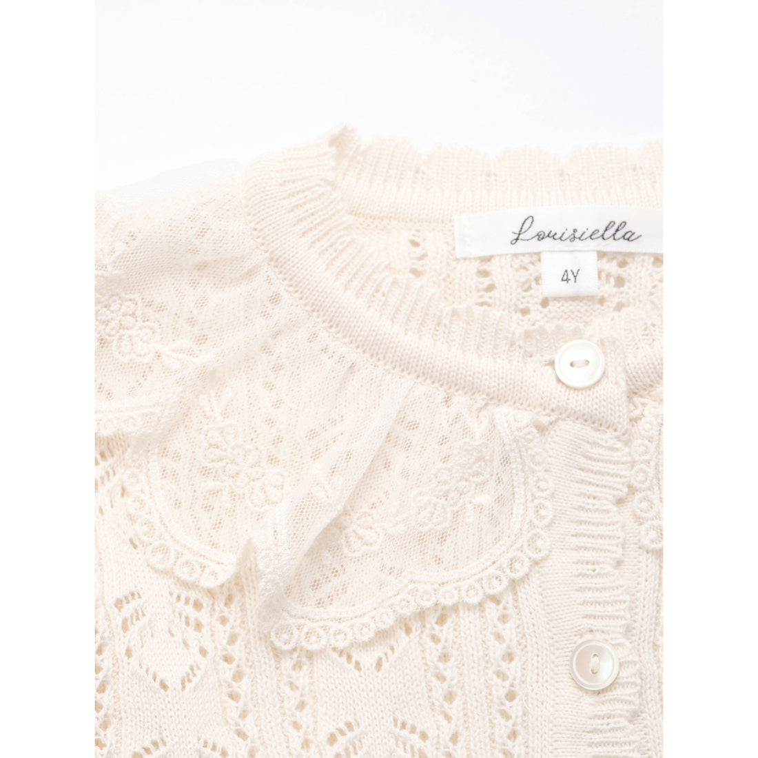 Louisiella Radie Knit Cardigan  Cream