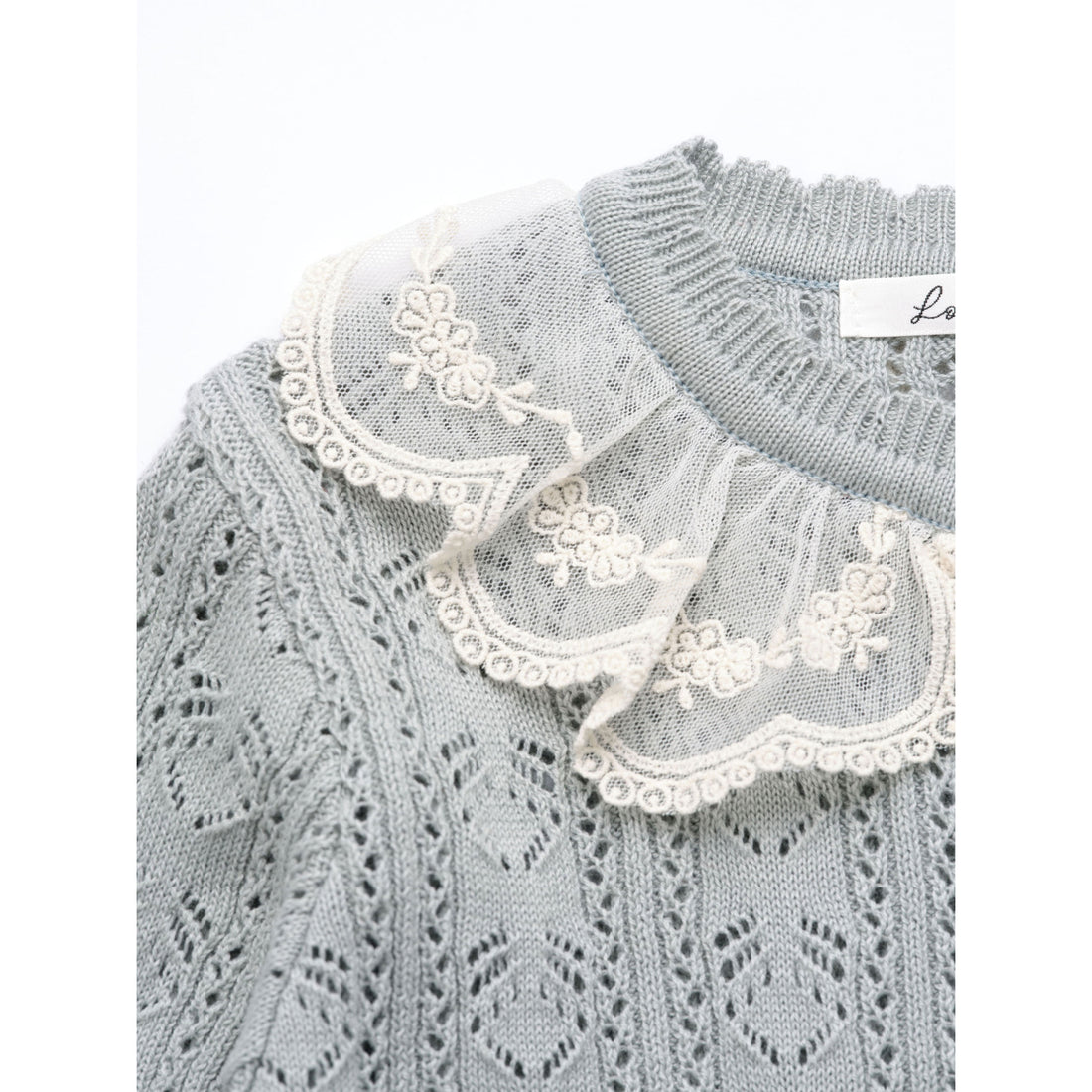 Louisiella Radie Knit Cardigan  Blue Gray
