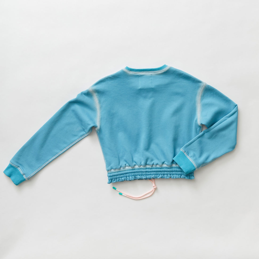 Hey kid Teal Embossed Sweatshirt