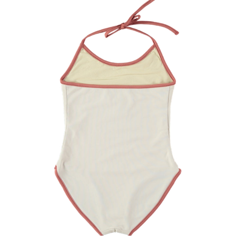 Belle Chiara Lycra Beige Anthemion Swimsuit