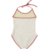 Belle Chiara Lycra Beige Anthemion Swimsuit