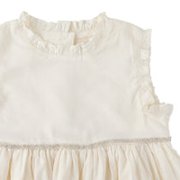 Bene Bene  Ivory Frill Beads Dress