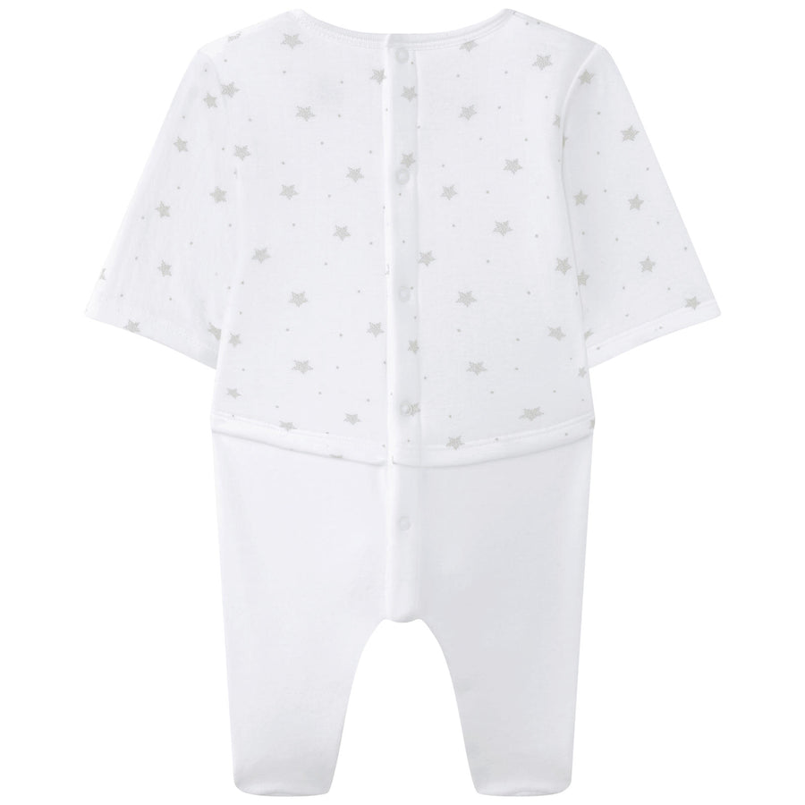 Petit Bateau Grey Star Velour Set