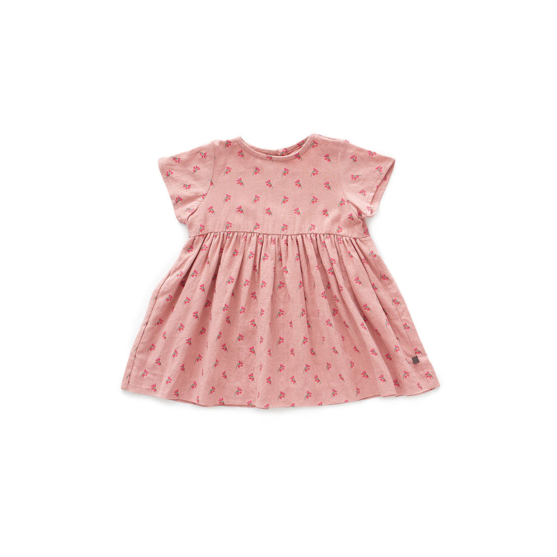 Oeuf Rose Flowers Linen Dress