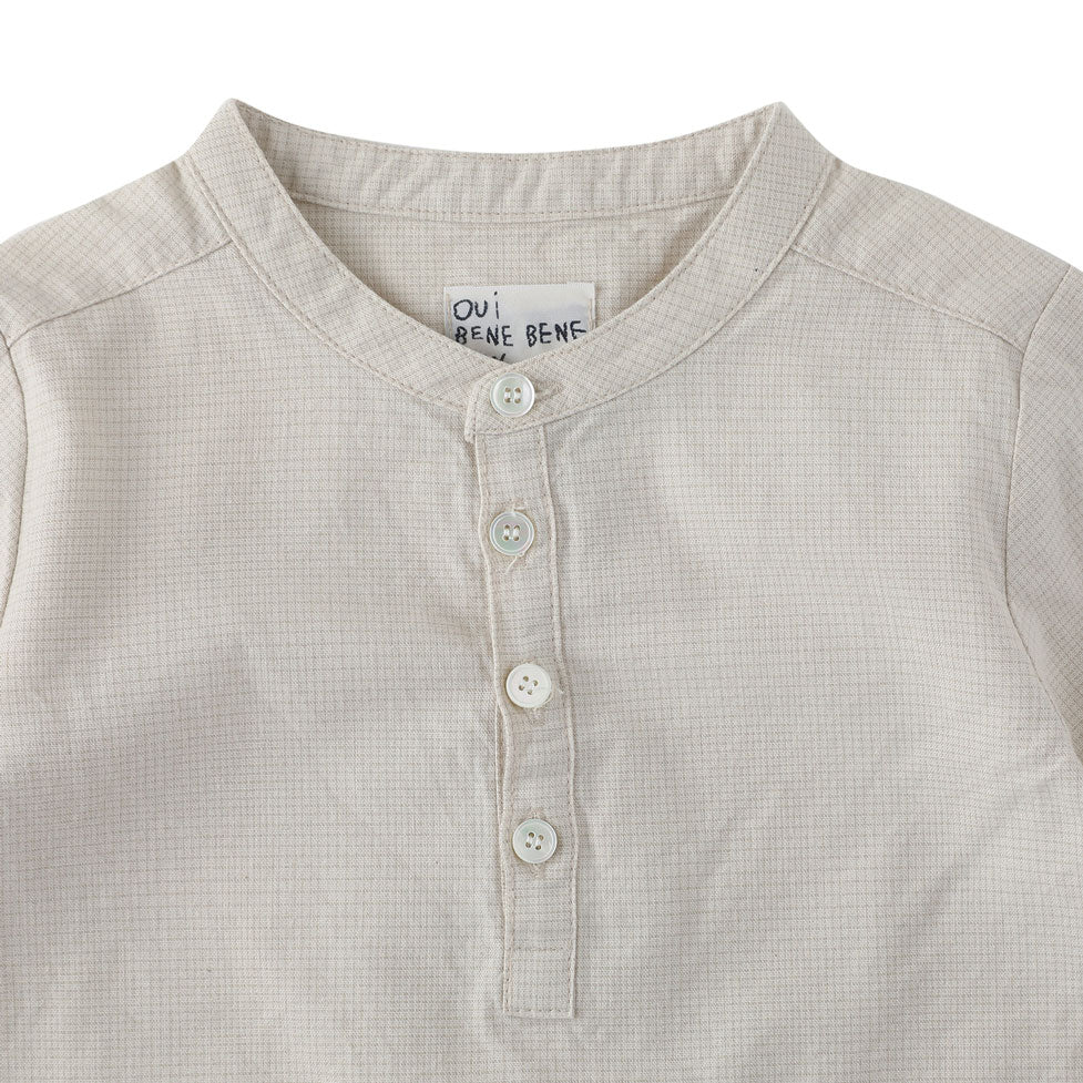 Bene Bene  Beige Check Pale Check Shirt