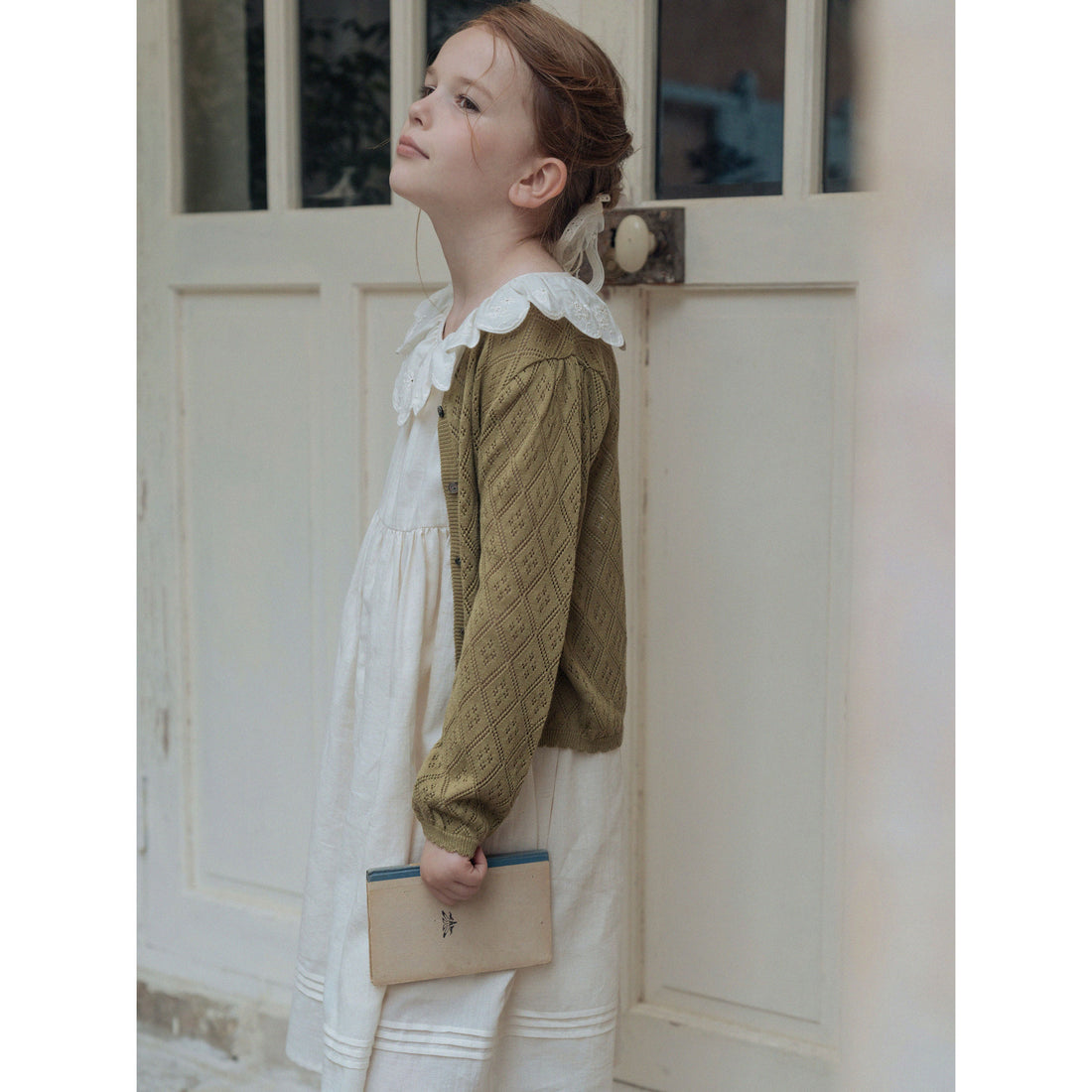 Louisiella Bellute Knit Cardigan- Olive