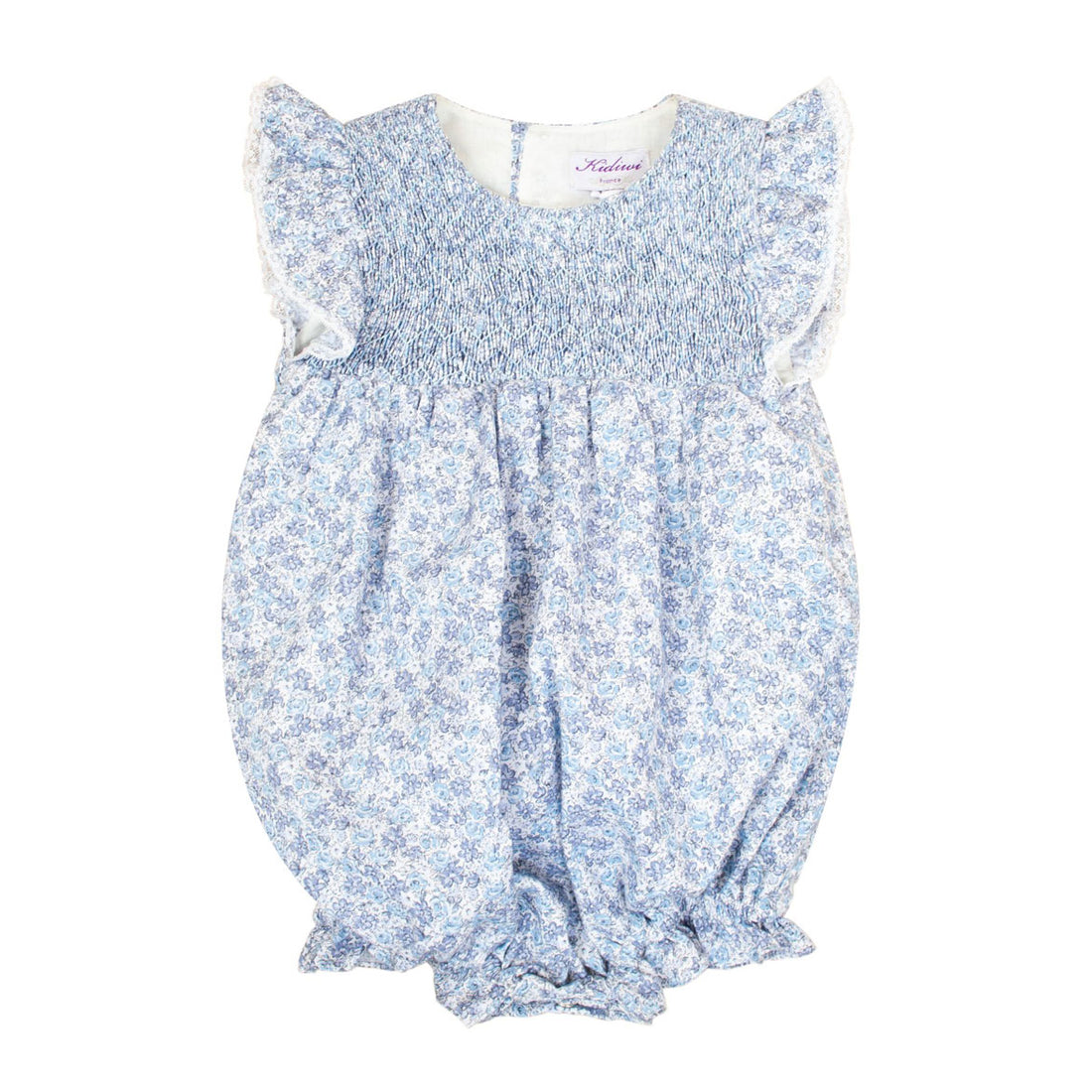Kidiwi Small Blue Flower Print Capucine Romper