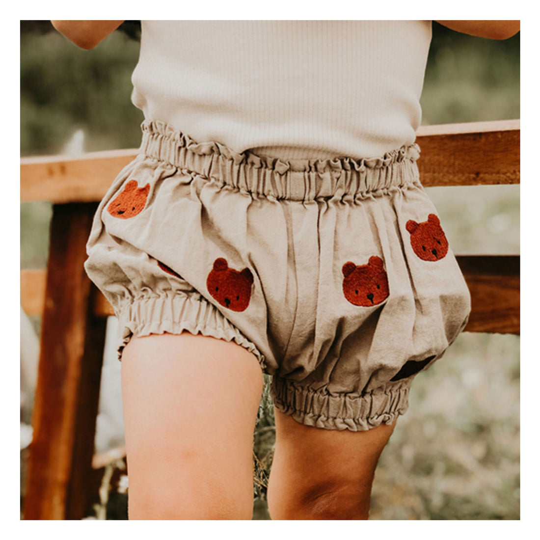 Donsje Taupe Bear Carmen Bloomers