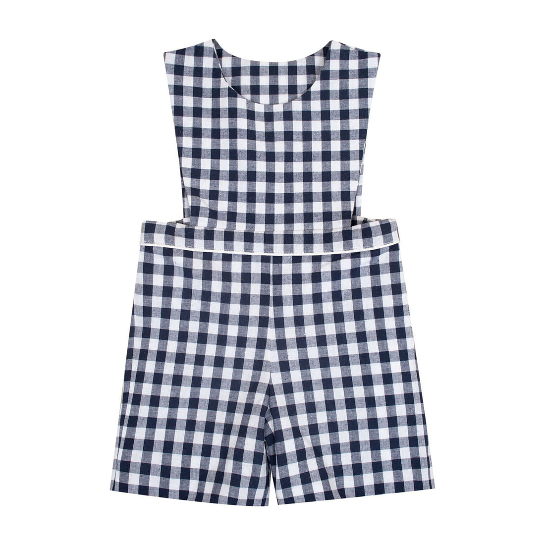 Kidiwi Navy Gingham Lys Dungarees