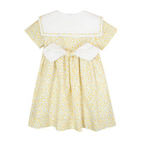 Kidiwi Yellow Flower Print Viorne Dress