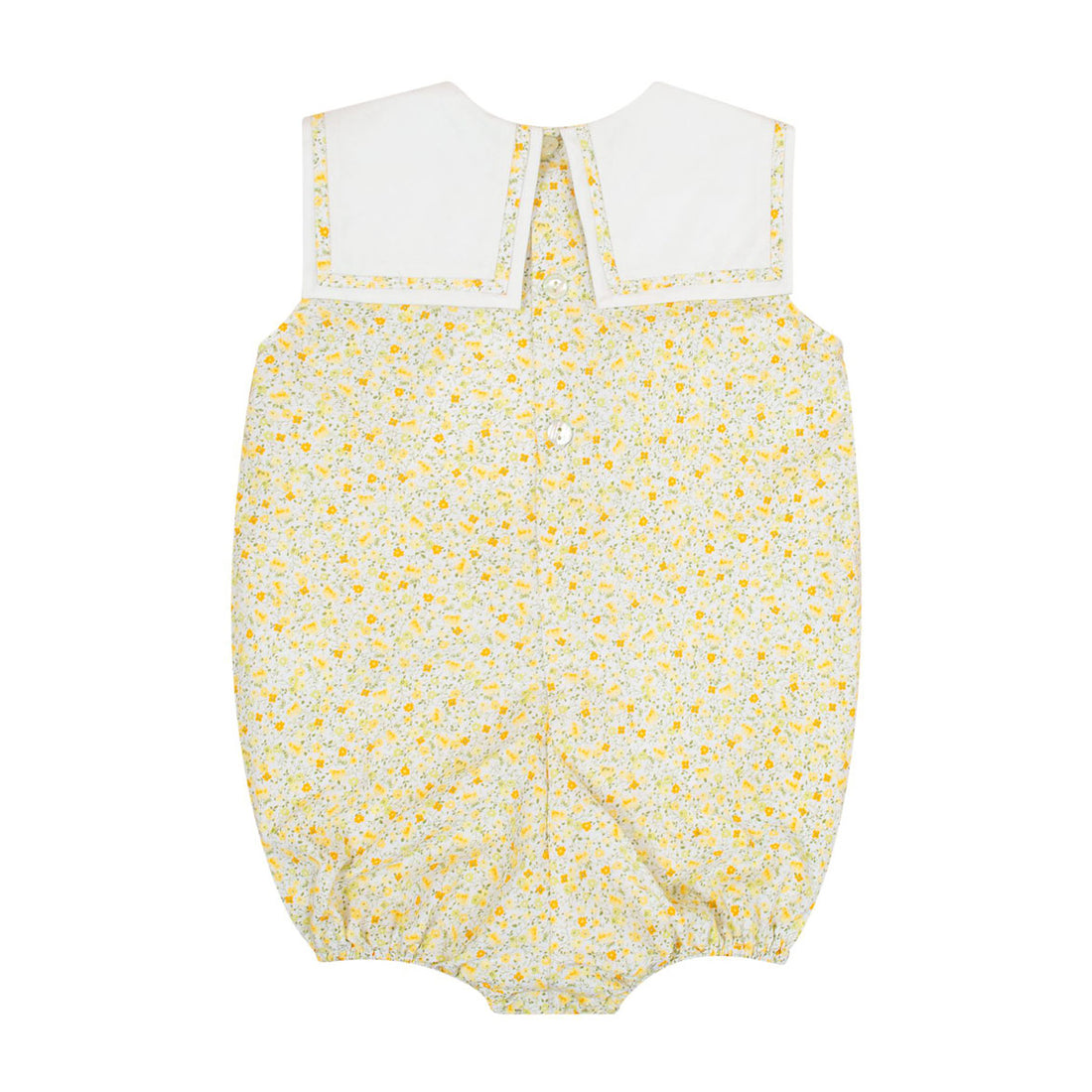 Kidiwi Yellow Flower Print Viperine Romper