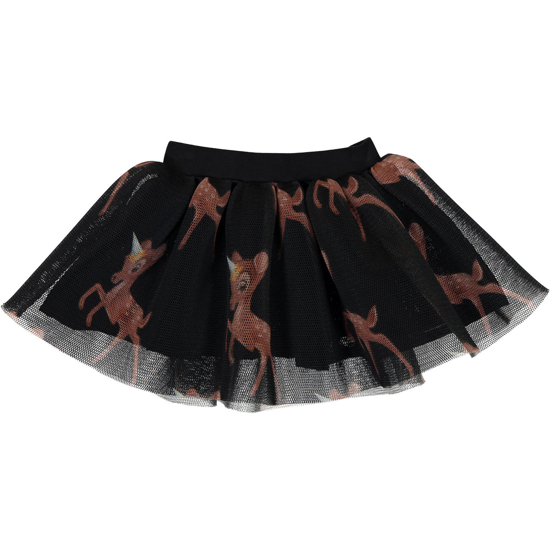 Caroline Bosmans Black Deer Unicorn Mesh Skirt