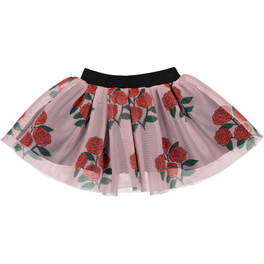 Caroline Bosmans Light Rose Bush Mesh Skirt
