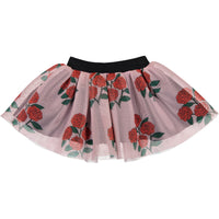 Caroline Bosmans Light Rose Bush Mesh Skirt