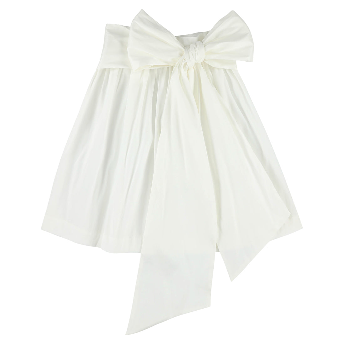Caroline Bosmans White Tafta Skirt
