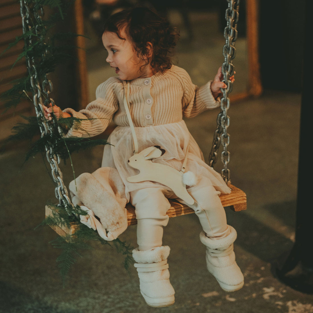 Donsje Soft Sand Juna Baby  Dress
