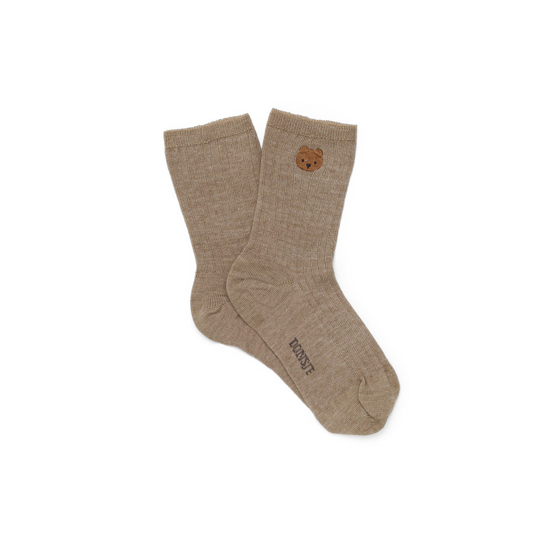 Donsje Dusty Green Bear Bell Socks