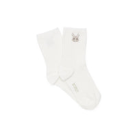 Donsje Warm White Bunny Bell Socks