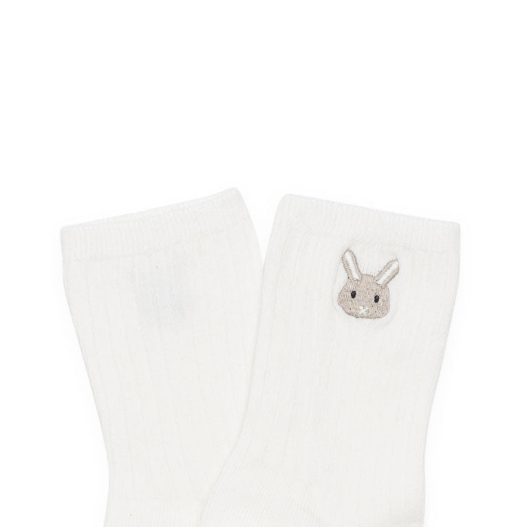 Donsje Warm White Bunny Bell Socks