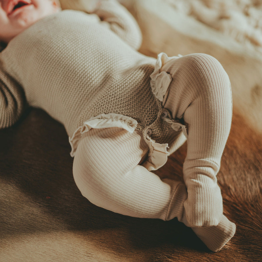 Donsje Oatmeal Crispin Baby Leggings