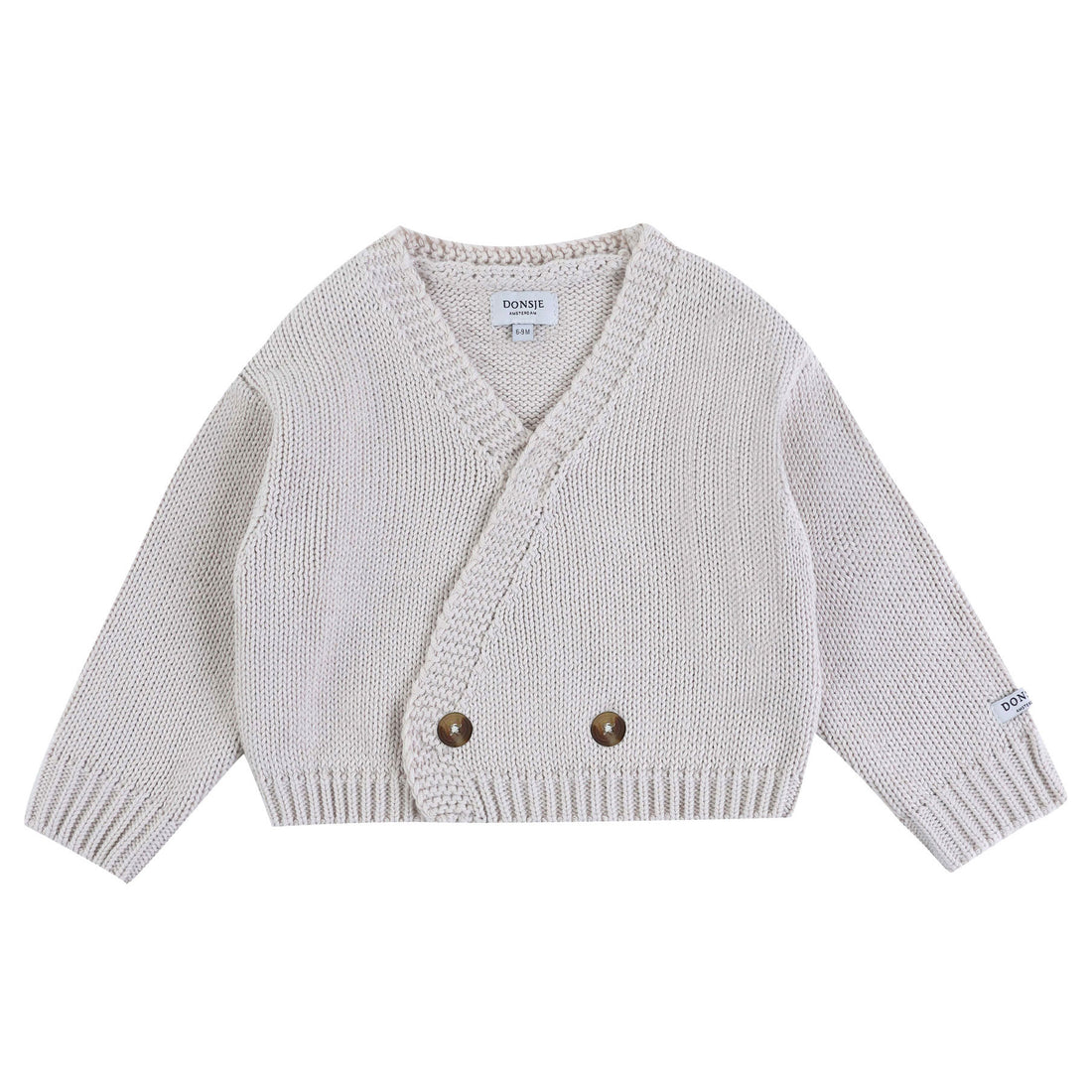 Donsje  Blush White Lesley Baby Cardigan