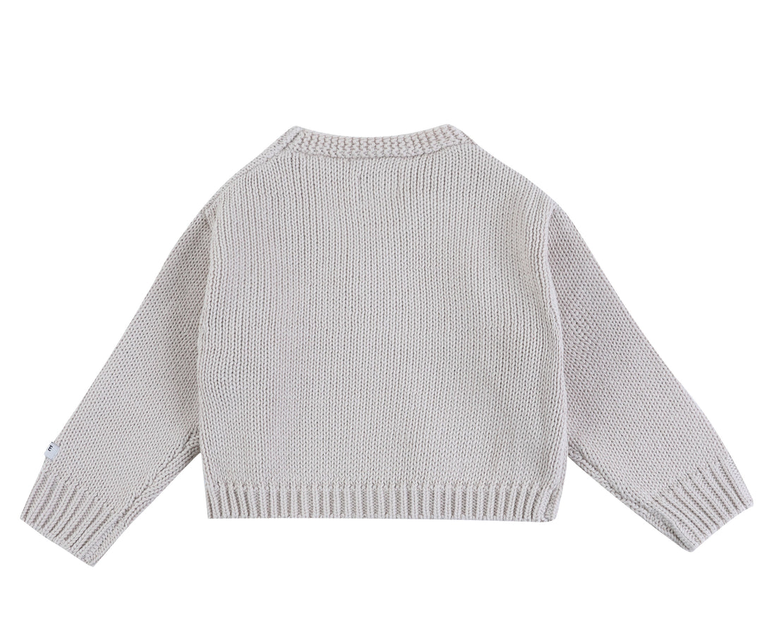 Donsje  Blush White Lesley Baby Cardigan