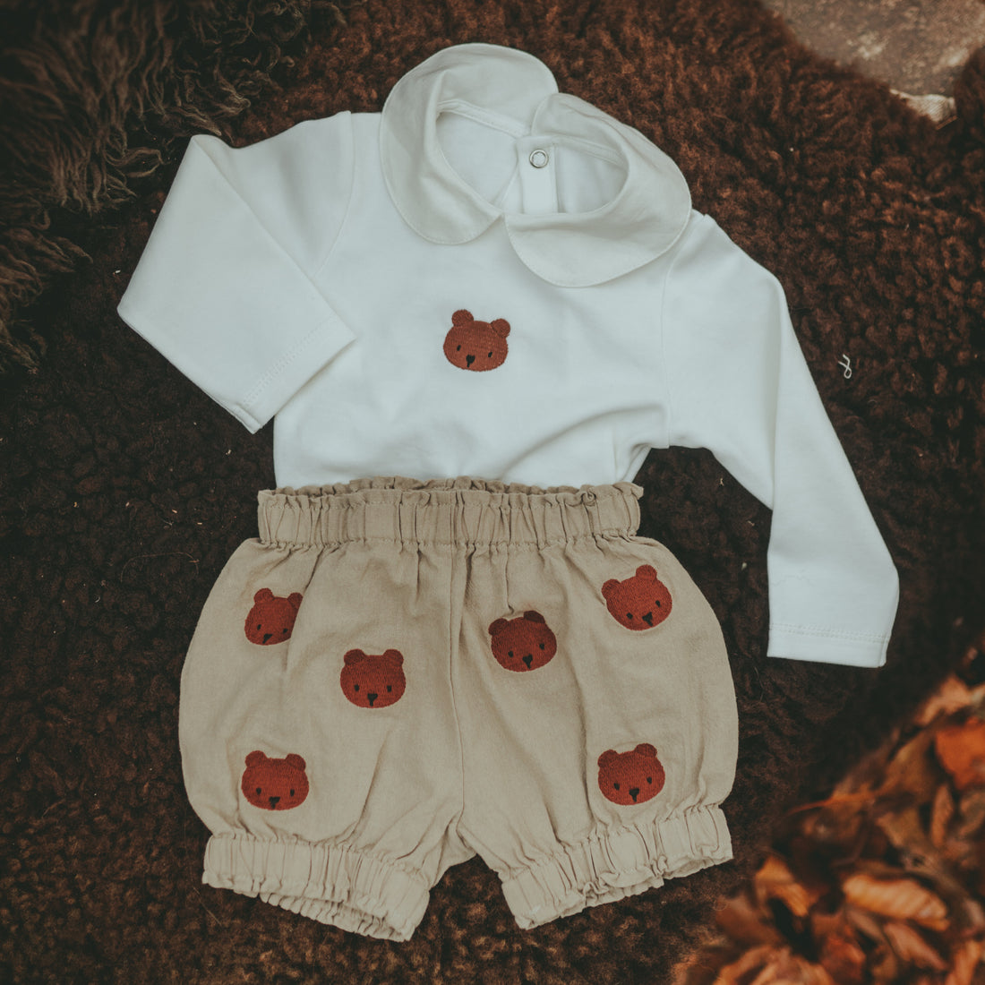 Donsje  Off White Davis Bear Bodysuit